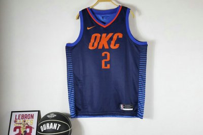 NBA 2 Gilgeous-Alexander OkC Thunder 2019-20 statement Maillot bleu